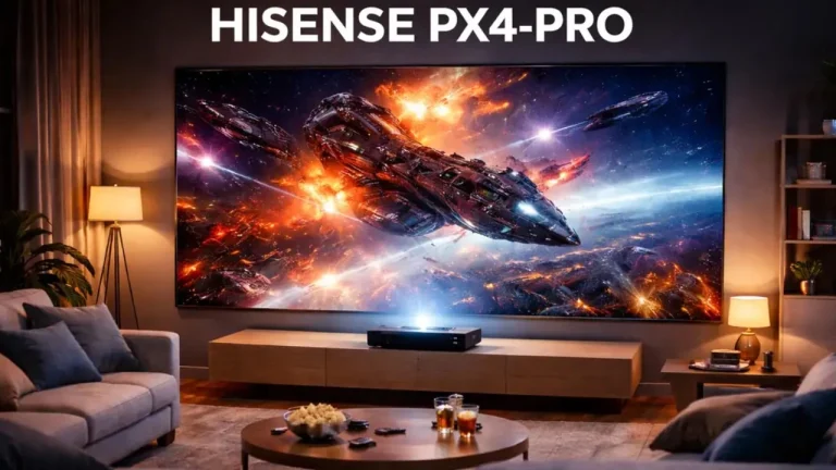 Hisense Unveils PX4 Pro Ultra-Short Throw Laser Projector with Up to 200-Inch Projection
